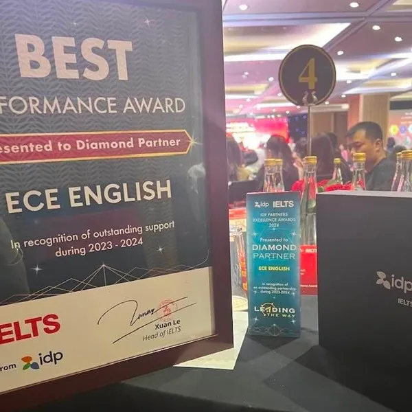 ECE English is one of IDP's Diamond Partners in Northern Vietnam