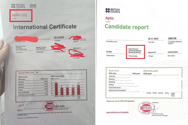 Tìm hiểu về chứng chỉ Aptis