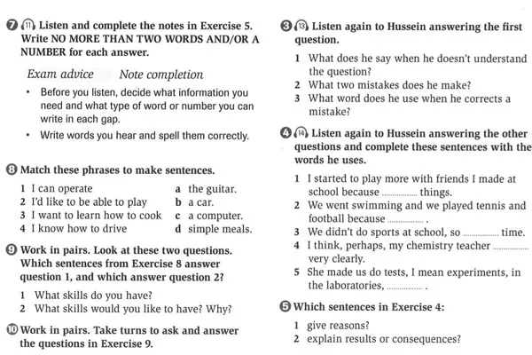 Review of the content in Complete IELTS Bands 4-5