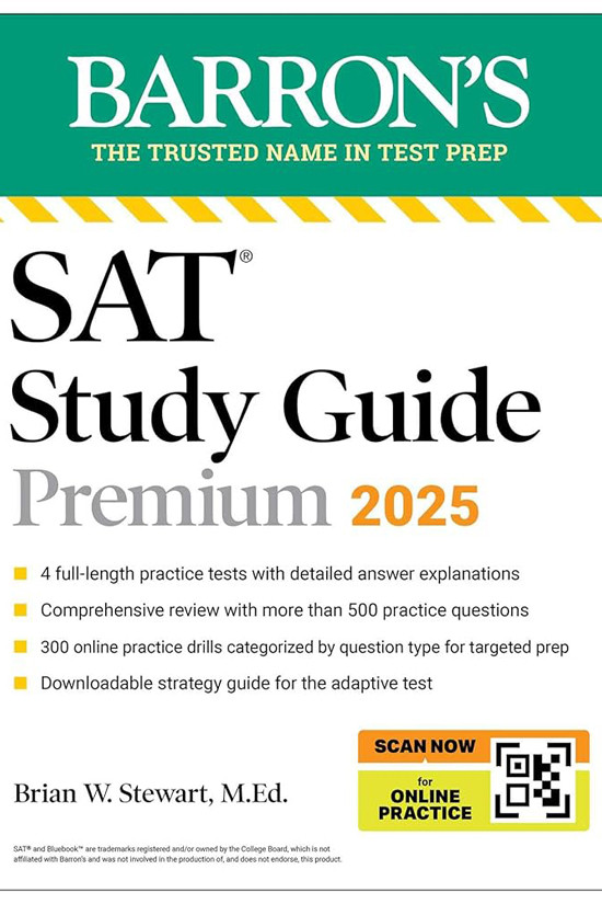 Sách Barron's SAT Study Guide Premium