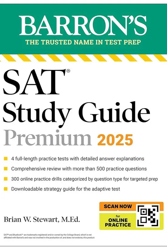 Barron's SAT Study Guide Premium