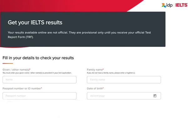 Steps to check IELTS results online at IDP
