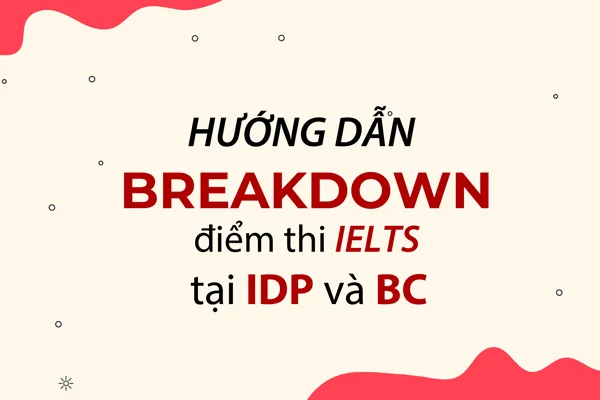 How to request an IELTS score breakdown from IDP and BC
