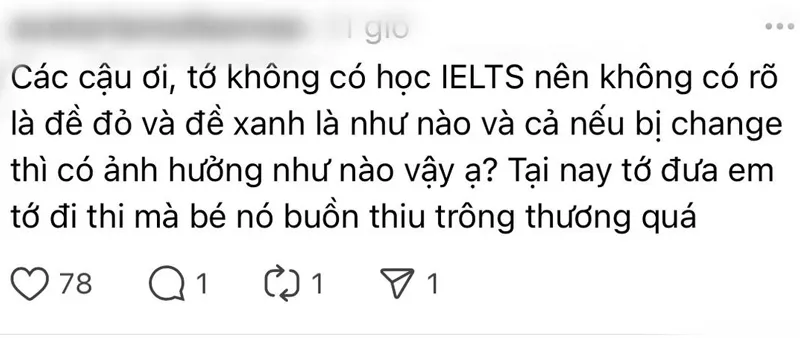 Many candidates are anxious about the sudden change in IELTS test papers