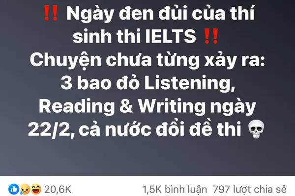 The IELTS test swap on February 22, 2025, has drawn significant public attention