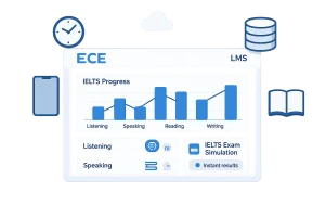 Hệ thống LMS đang được ECE xây dựng gồm những gì?
