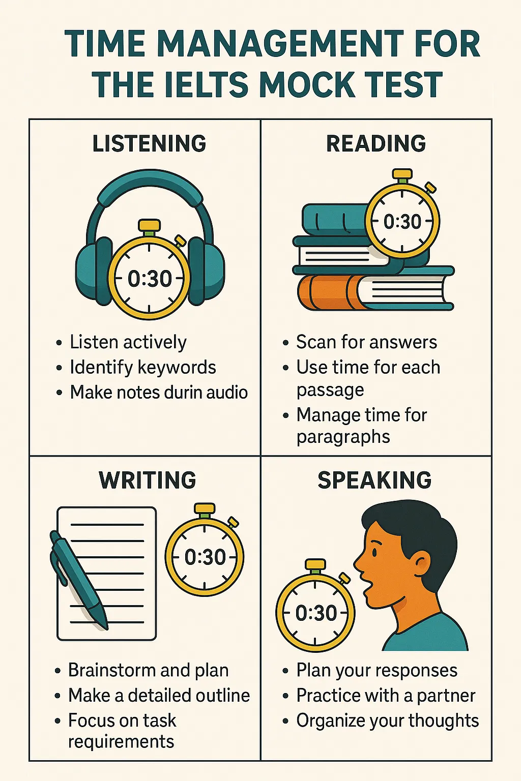 Tips to optimize your time during an IELTS Mock Test