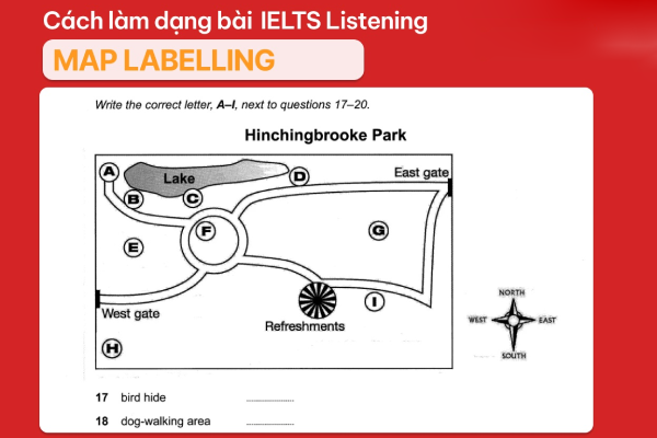 Dạng bài Map Labelling trong IELTS Speaking