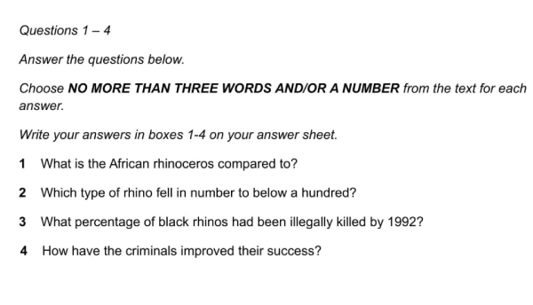 Dạng bài Short answer questions trong IELTS Listening