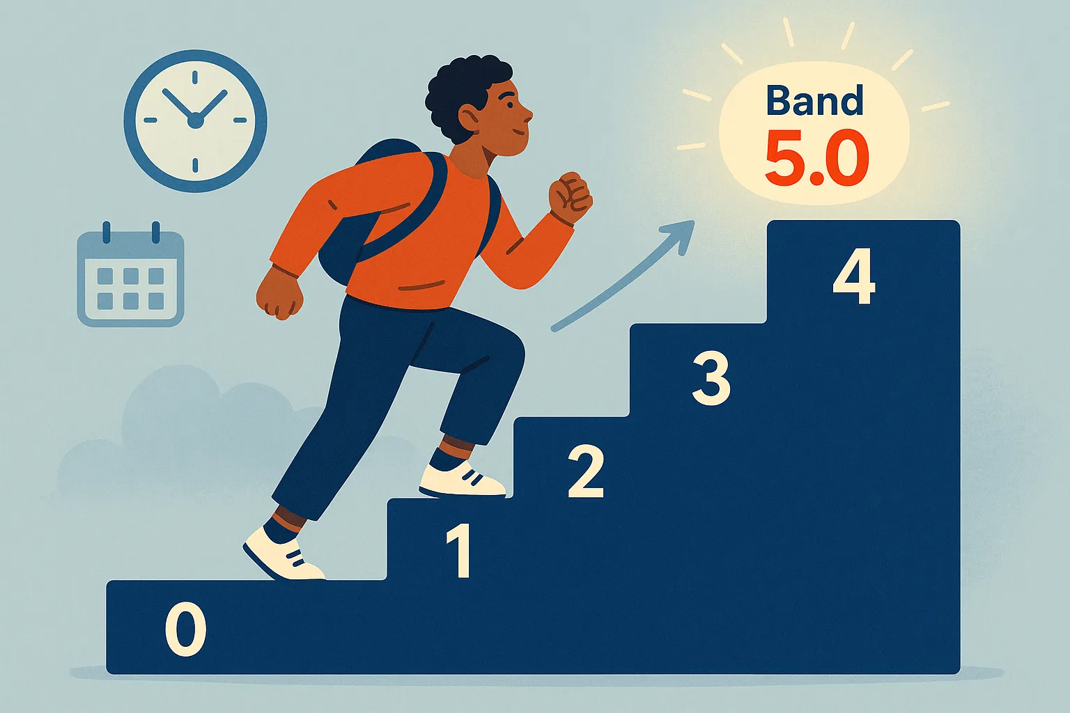Time required to reach IELTS 5.0 from scratch
