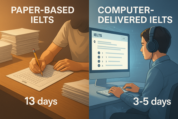 Thời hạn trả kết quả của kỳ thi IELTS trên máy tính