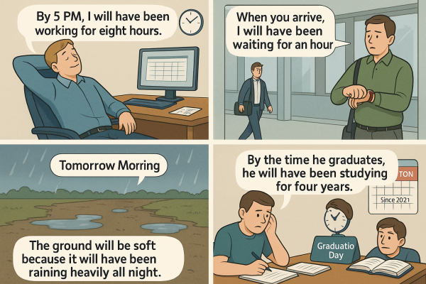 Cách dùng thì tương lai hoàn thành tiếp diễn