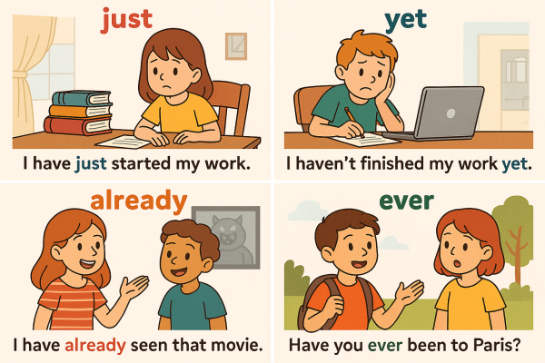 Dấu hiệu nhận biết thì hiện tại hoàn thành