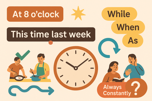 Dấu hiệu nhận biết thì quá khứ tiếp diễn