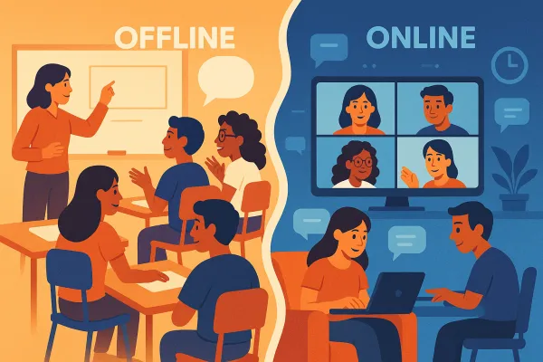 Comparing the differences between Online and Offline IELTS study