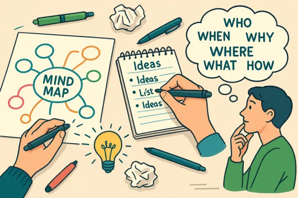 Brainstorming techniques for IELTS Writing Task 2