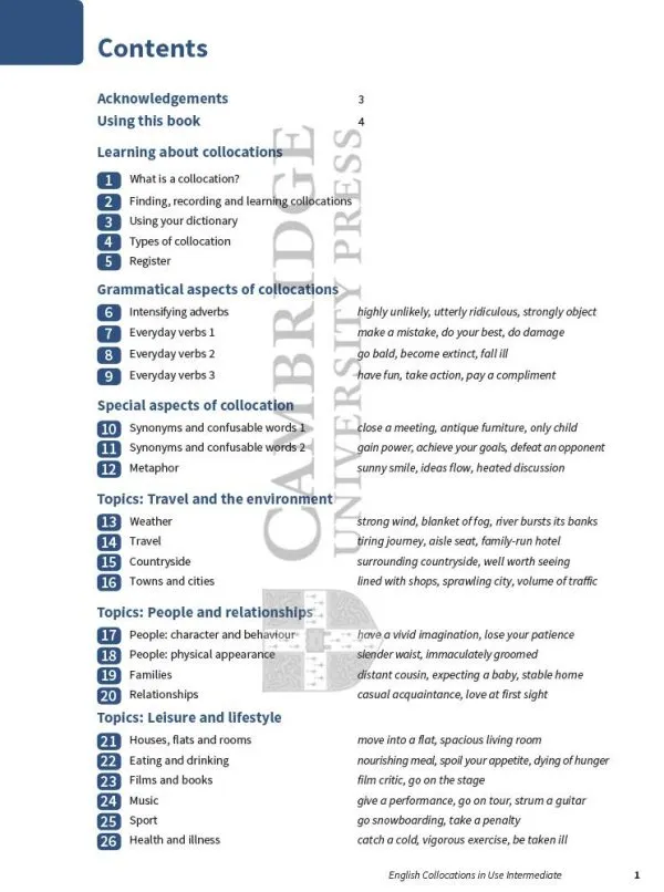 Review of the Collocations in Use series