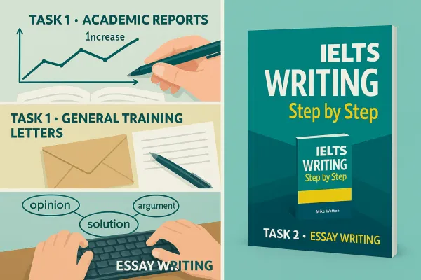 Detailed review of the 4 chapters in IELTS Writing Step By Step