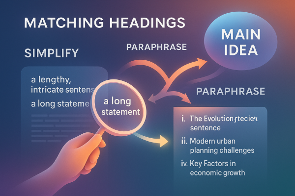 6 bước để chinh phục dạng bài Matching Headings