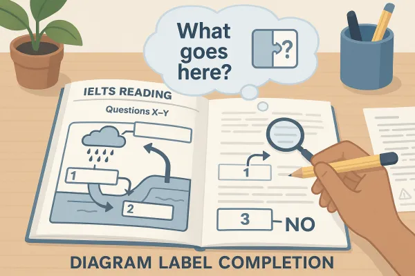 What is the Diagram Label Completion task?