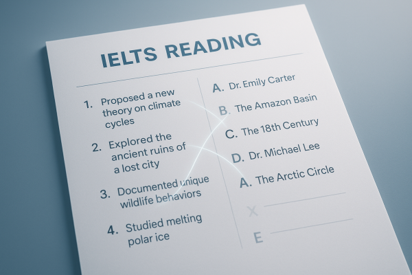 Dạng bài Matching Features IELTS Reading