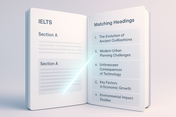 Tổng quan về dạng bài Matching Headings trong IELTS Reading