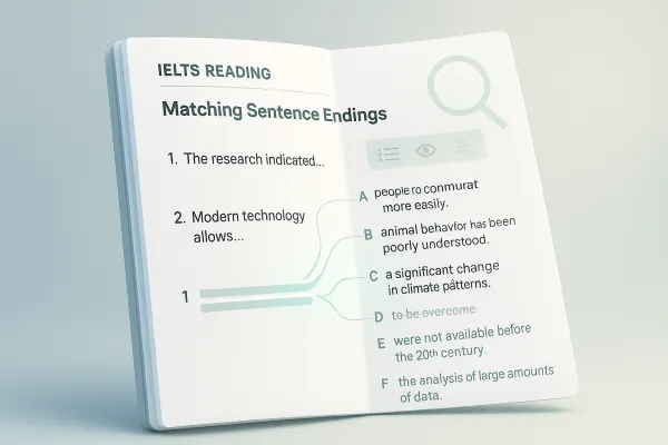 Matching Sentence Endings in IELTS Reading