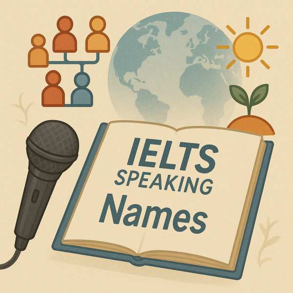 ielts speaking topic names