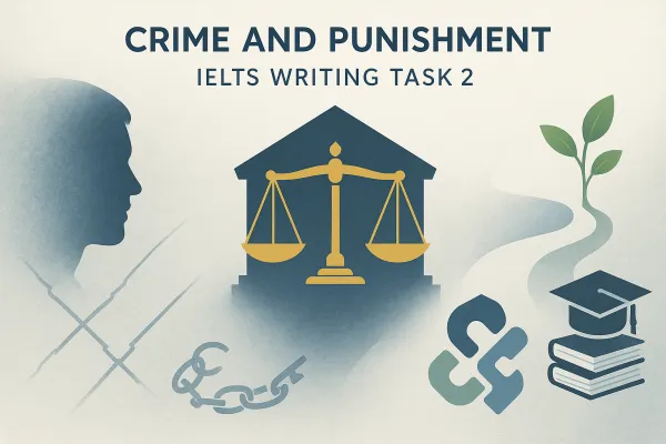 Trinh Nam Viet (8.0 IELTS instructor at ECE) breaks down the Crime and Punishment topic for IELTS Writing Task 2
