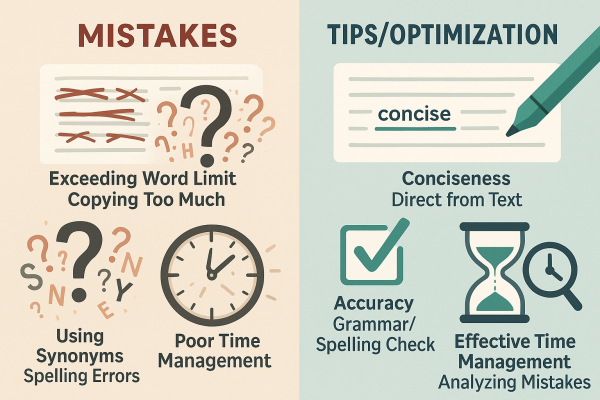 Tổng hợp lỗi sai cần tránh khi làm dạng bài Short Answer Questions