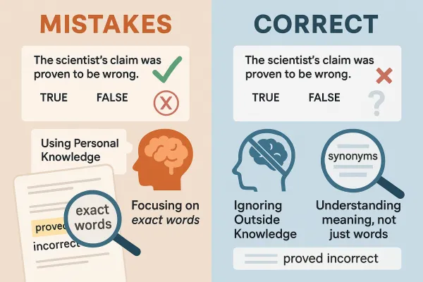 Common mistakes/traps in the Identifying Information task