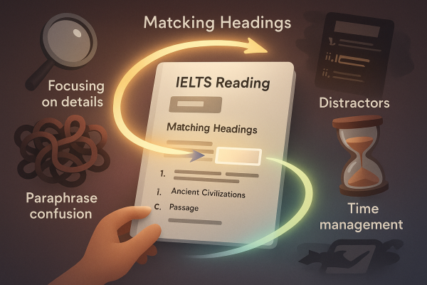Những lỗi sai thí sinh thường mắc phải với dạng bài Matching Headings