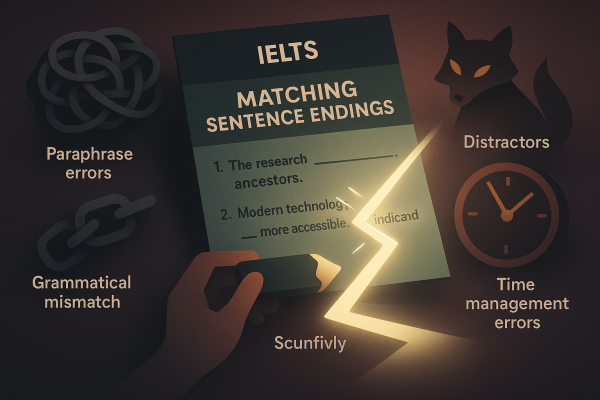 Những lỗi sai thí sinh thường gặp với dạng bài Matching Sentence Endings