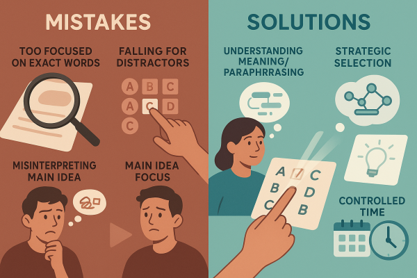 Những lỗi thí sinh thường gặp & cần tránh với dạng bài Matching Features