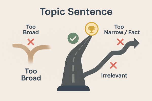 Các lỗi thường gặp khi viết Topic Sentence