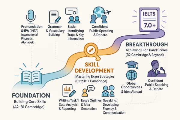 Explore the IELTS roadmap for middle school students
