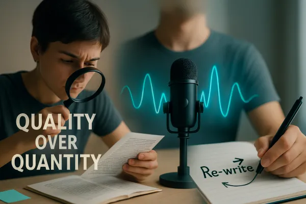 Apply "Re-write" and "Re-speak"