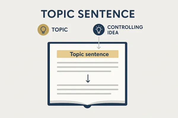 What is a topic sentence?