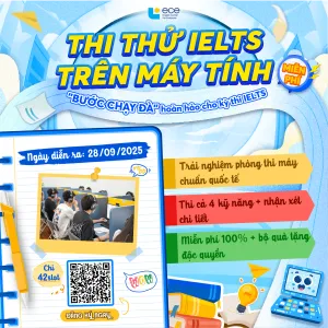 Sự kiện thi thử IELTS trên máy tính tại ECE