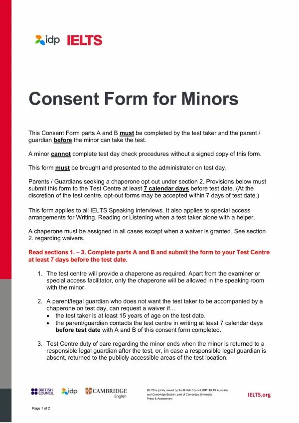 What is the Consent Form?