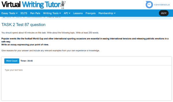 Virtual Writing Tutor