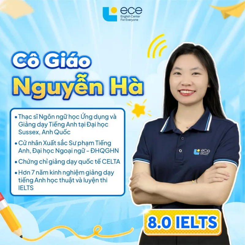 Ms. Nguyen Thu Ha - 8.0 IELTS Instructor at ECE Language Center