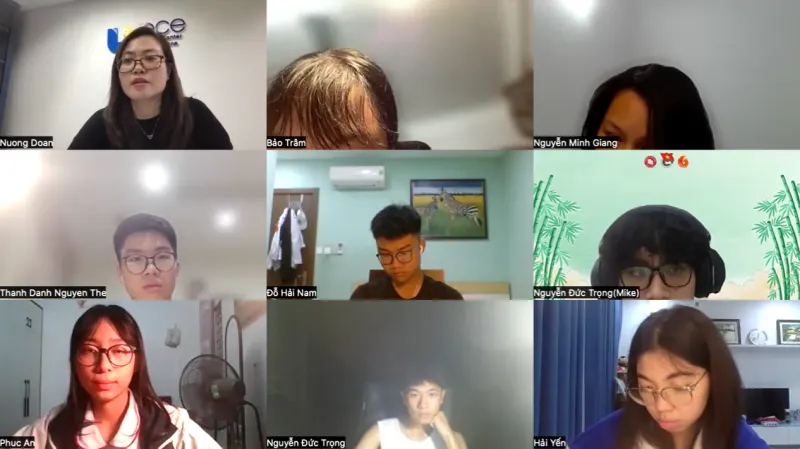 Online IELTS class via Zoom at ECE taught by Ms. Doan Nuong
