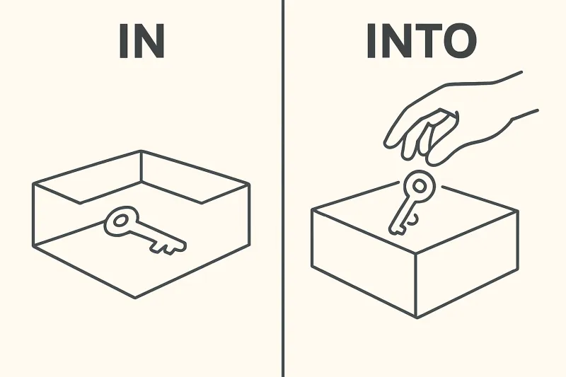 Distinguishing In vs. Into