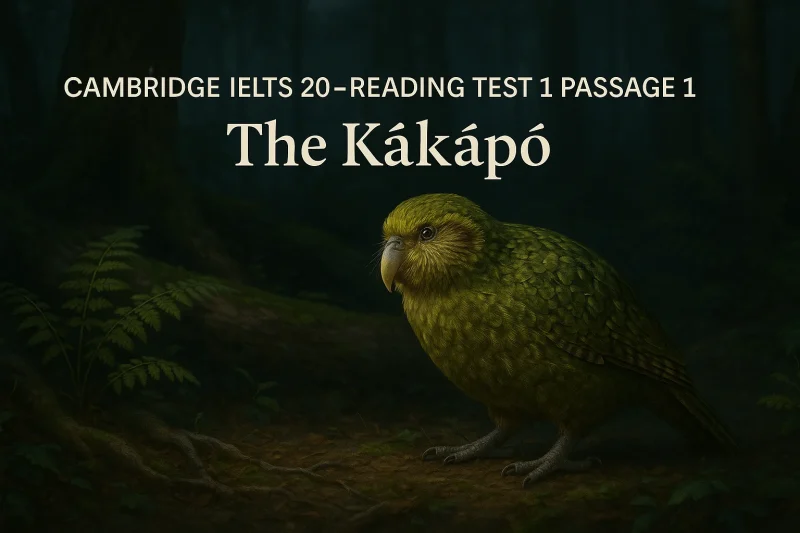 The kakapo IELTS Reading