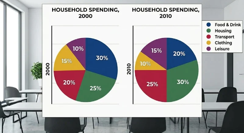 IELTS Writing task 1 pie chart